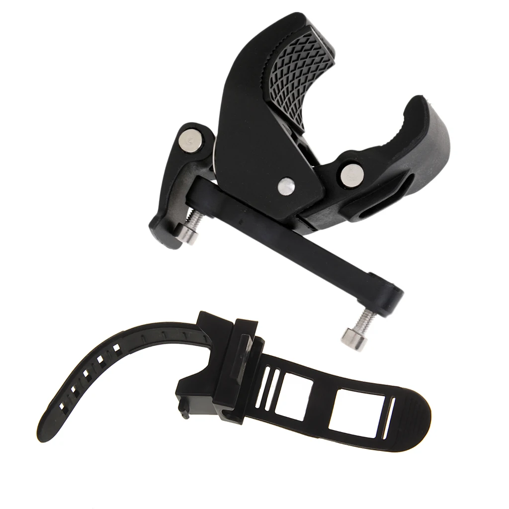 Plastic Bike Flashlight Cage Holder and Bike Handlebar Water Bottle Cage Holder