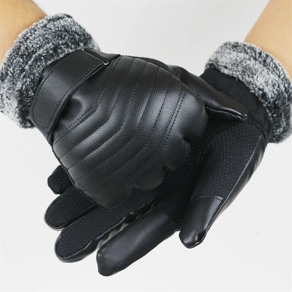 Мужские зимние теплые бархатные перчатки, теплые с помощью телефона для езды на велосипеде, перчатки для бега, guantes ciclismo, мотоциклетные, зимние, ветрозащитные