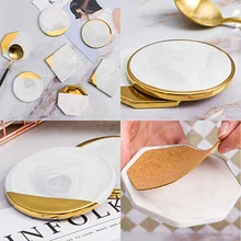 6 мраморных водопоглощающих керамических ковриков против перелива с нескользящей подошвой из хвойных пород предотвращает загрязнения и влажный Рабочий стол