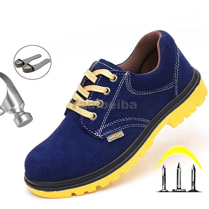 New Anti Smash Stab Safety Shoes Outdoor Protective Men's Boots Indestructible Work Boots Welding Shoes Safety Men
