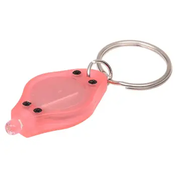 

Promotion! Pocket-Size Pink Casing White LED Light Flashlight w Keychain