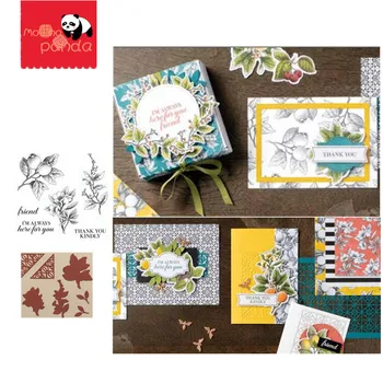 

MovingPanda MP055 BOTANICAL PRINTS Metal Cutting Dies and Stamps DIY Scrapbooking Carbon Sharp Craft Die Photo Album