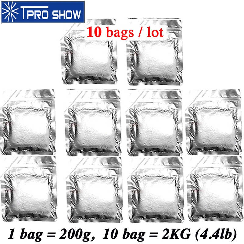 Ti порошок Крытый сверкающий холодной искры фейерверк машина 10 мешков титановый порошок 200 г/пакет 2 кг/лот 4.4lb для сцены свадьбы пиро