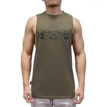 Детский спортивный жилет из чистого хлопка; повседневная одежда без рукавов для бега; летняя дышащая облегающая одежда с круглым вырезом