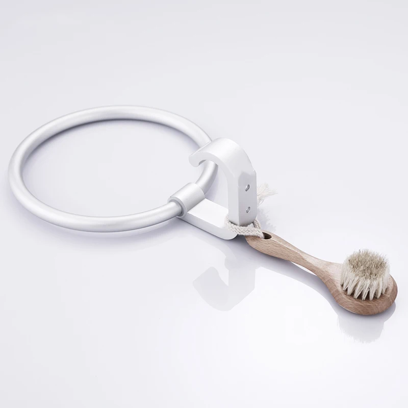 Modern Design Towel Rings With Hook Towel Holder Round Bathroom Accessories Hardware Wall-Mounted Rack