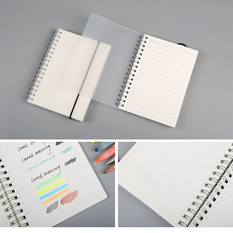

Spiral Book Coil Notebook To-Do Lined Blank Grid Paper Journal Diary Sketchbook For School Supplies Stationery Store Beautiful