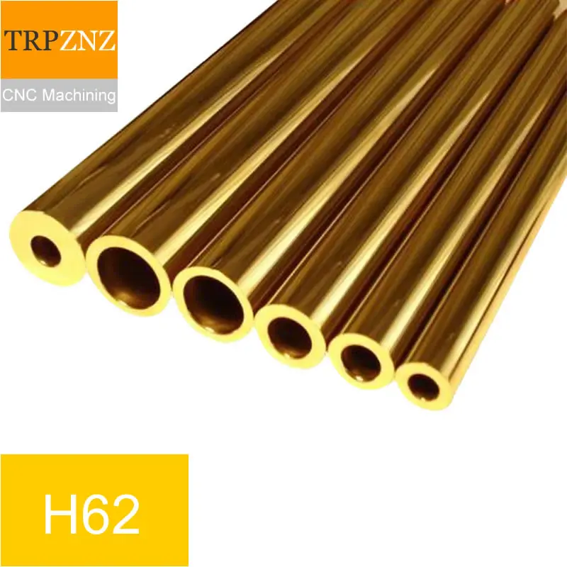 H62 brass tube,OD 3x0.5,4x0.5,5x0.5,6x0.5,50mm,100mm length,Capillary Hollow brass tube,Thick wall Thin wall Large Diameter, afbeelding