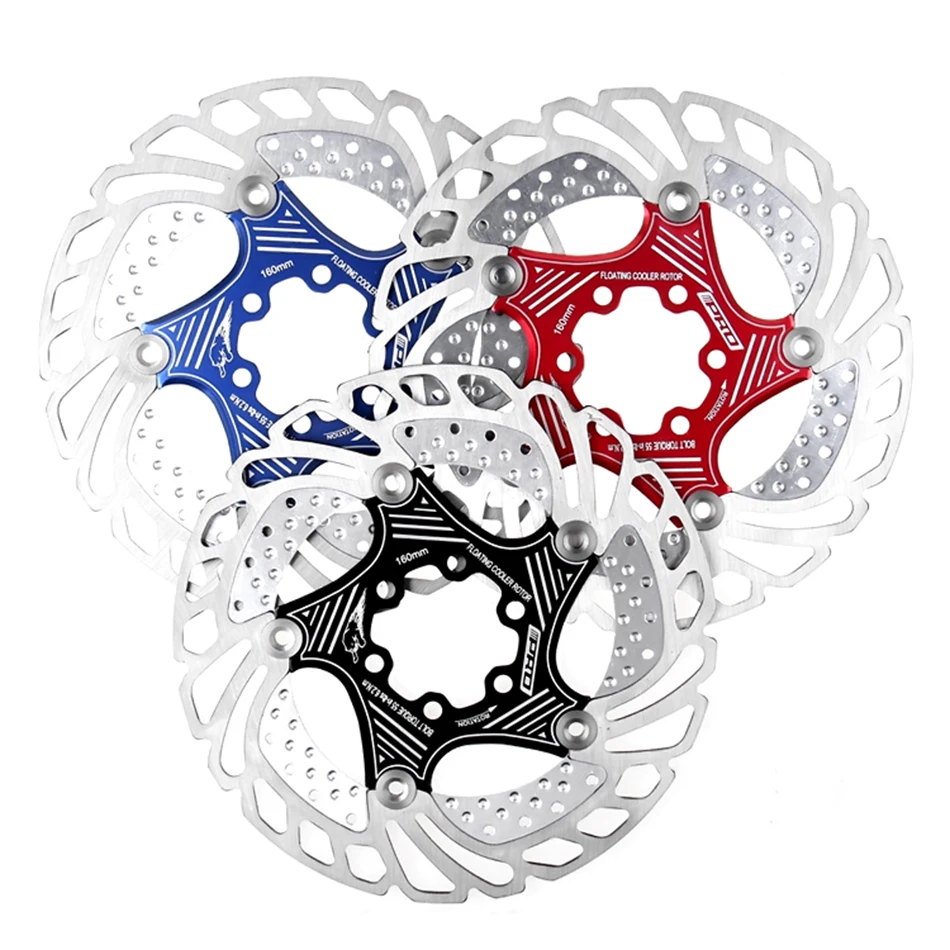 Mountain Bike MTB DH 6inch 160/180/203mm cooling Disc Heat dissipation Brake Rotor Down hill Floating bicycle rotor IIIPRO | Спорт и