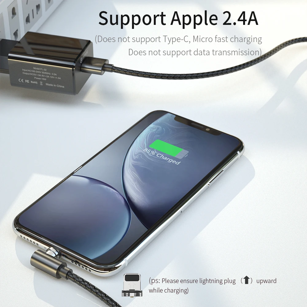 Магнитный кабель Type C Micro USB для iPhone быстрой зарядки провод магнитное зарядное
