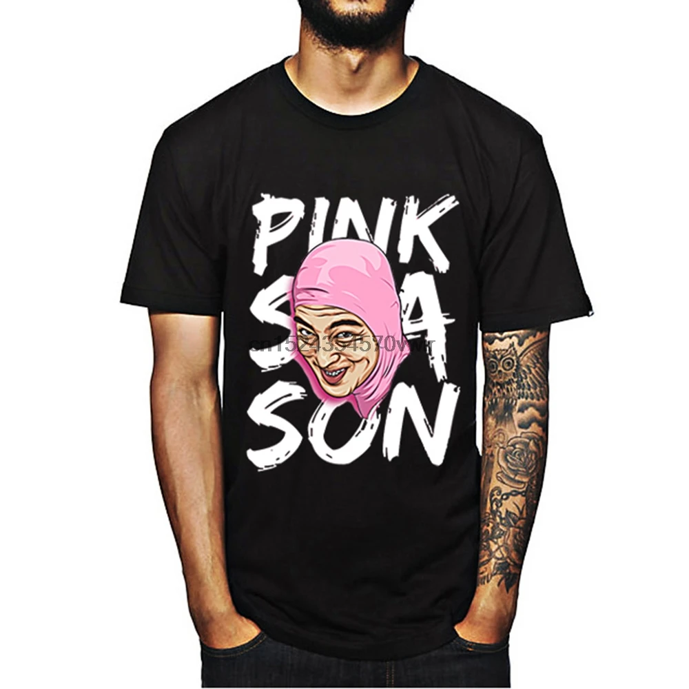 Новинка Футболка розового цвета с надписью Guy Filthy Frank модная футболка в стиле