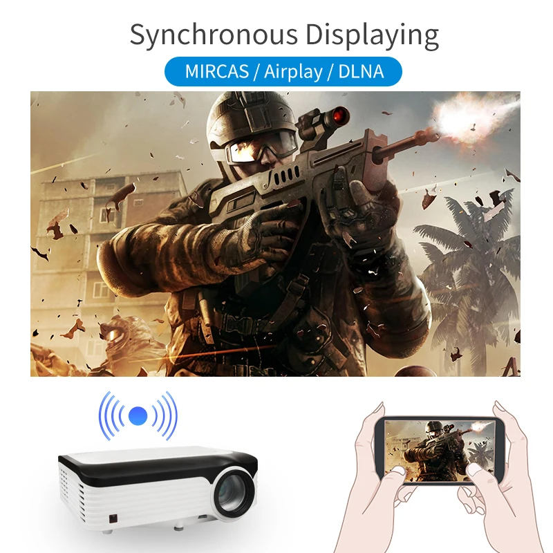 apple projector Portable Video Projector FULL HD 1080p Supported Android Lcd Led Projector Home Theater Projector projector mobile