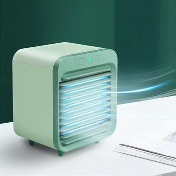 

Mini Portable Air Conditioner Humidifier Desktop Air Cooler USB 3 Speeds Cooling Fan Home Air Conditioning with Water Tank