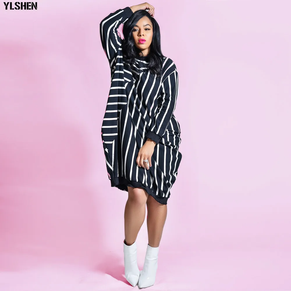 2020 Dashiki Traditional African Dress for Women Long Sleeve Loose Stripe Ankara Dresses African Clothes Robe Africaine Femme 02