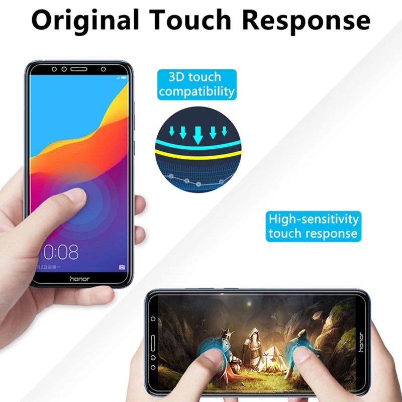 Protective Glass on Honor 7A 7C Pro Tempered Glass for Honor 7A DUA L22 5.45" Screen Protector for Honor 7C AUM L41 5.7 inch best screen guard for mobile