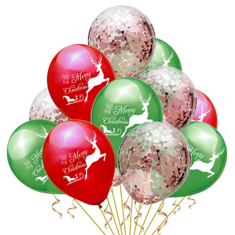 Счастливого Рождества воздушные шары счастливого Нового года Красный Зеленый воздушный шар из фольги воздушный шар рождественские украшения для дома Рождественские вечерние воздушные шары