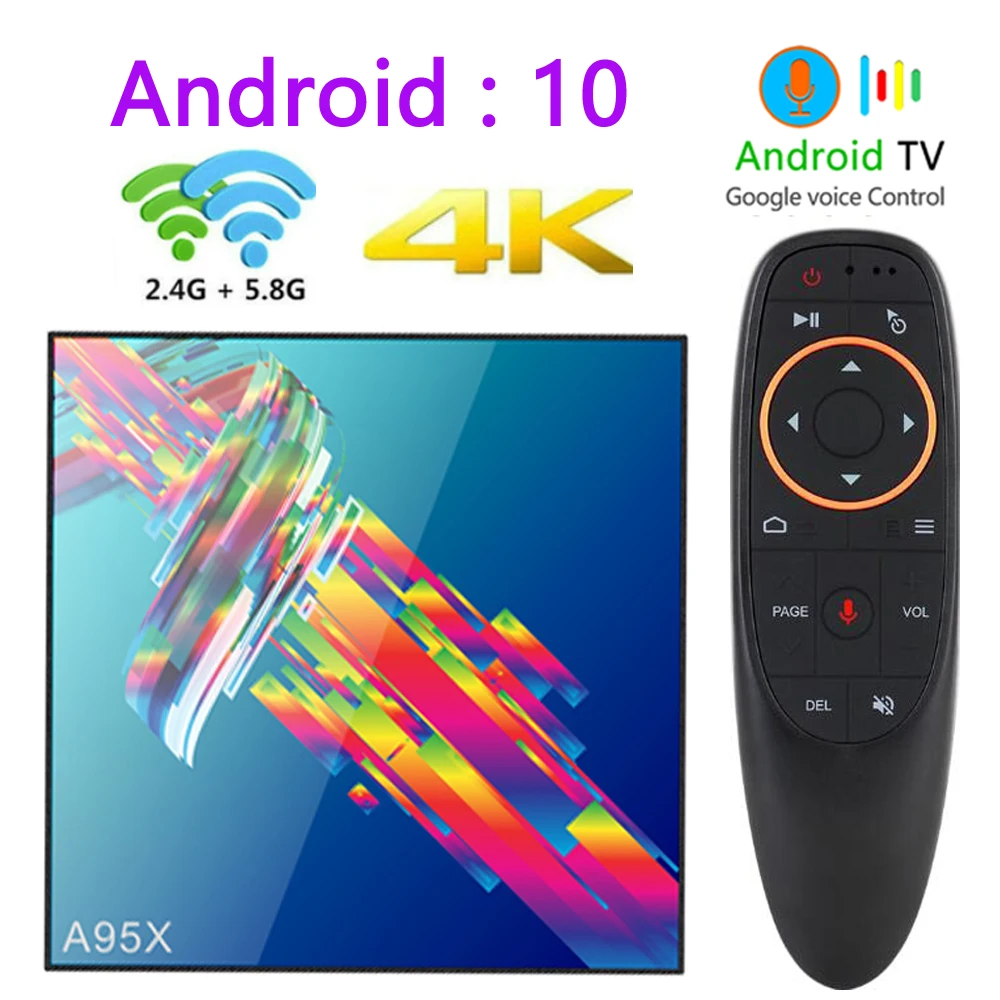 a95x r3 rk3318 smart tv box android 10.0 tv box 4K Quad core set-top box mini media player 4gb 32gb 64gb 2gb16gb