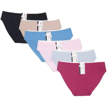 

3Pcs/lot Cotton Panties Women fashion Underwear Sexy Briefs Breathable Underpants Female Lingerie Low Rise Girls Panty 89175