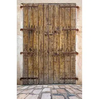 

Photography Backgrounds Vintage Wooden Door Vinyl Cloth Backdrop Photo Studio for Children Baby Portrait Pets Toy Photobooth