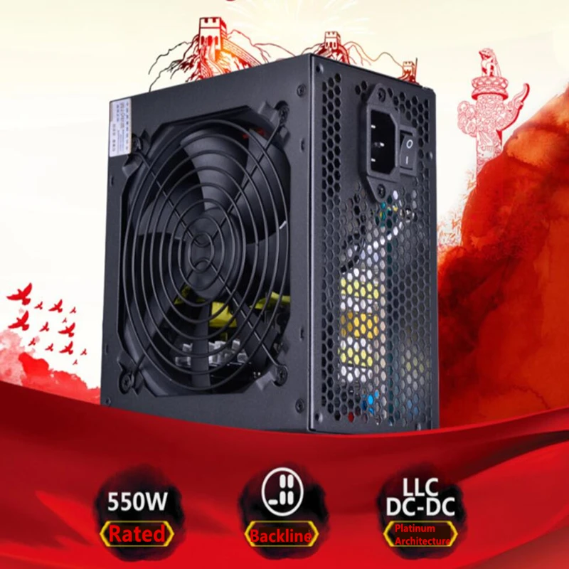 Original PC PSU For Segotep Brand 80PLUS Gold Medal Silent Backline Power Supply 550W Switching