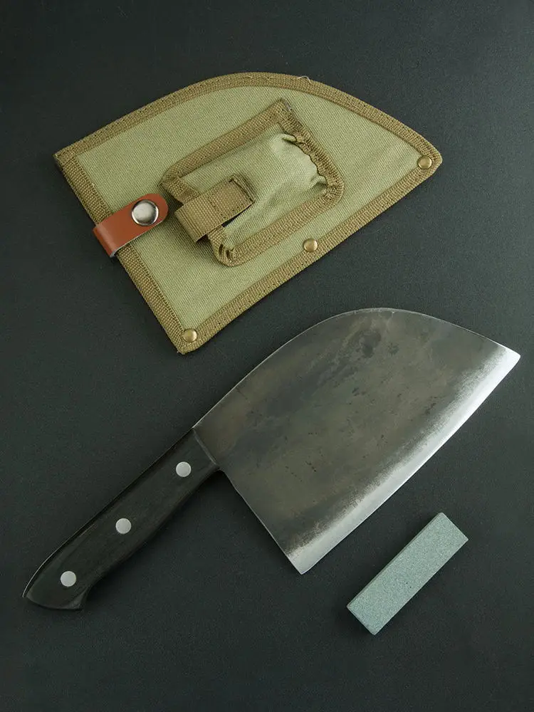 XYj ручной работы кованые стальные кухонные ножи шеф-повара ножи Полный Тан высокоуглеродный профессиональный нож мясника Кливер нож для мяса