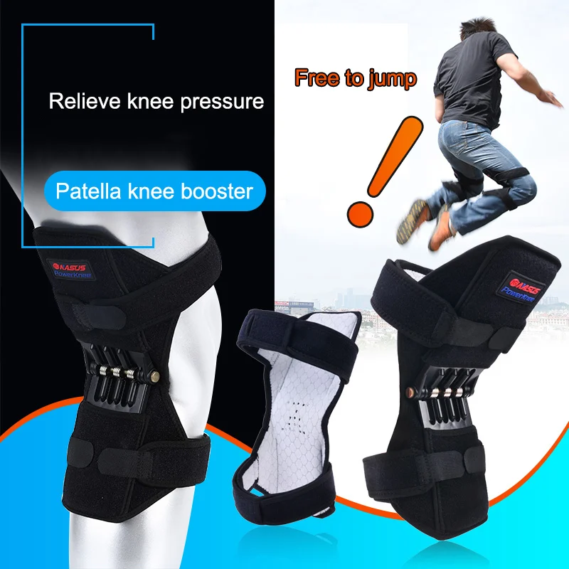 

1 Pair Patella Booster Spring Knee Brace Support for Mountaineering Squat Sports UD88