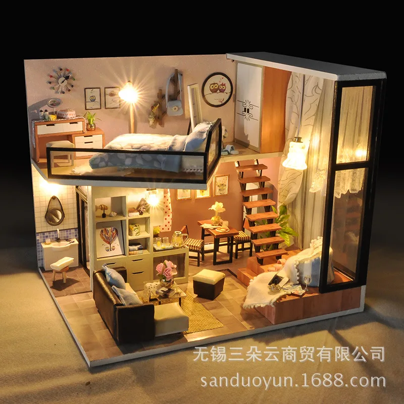 Tian yu DIY Hut Garage Kit Модель Новые продукты Td16 неторопливый суд wei meng архитектура ручной работы подарок на день Святого Валентина партия