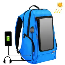HAWEEL открытый солнечной панели питания Рюкзак Сумки Многофункциональный дышащий Внешний usb зарядка/наушники порт ноутбук планшет сумки