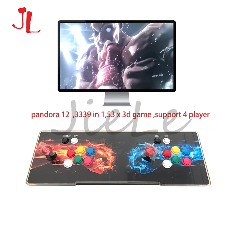 

Pandora Saga Box 12 Arcade Rocker Console 3339 in 1 Zero Delay 2 players Joystick Controller 3D Games Retro Video Game Machine