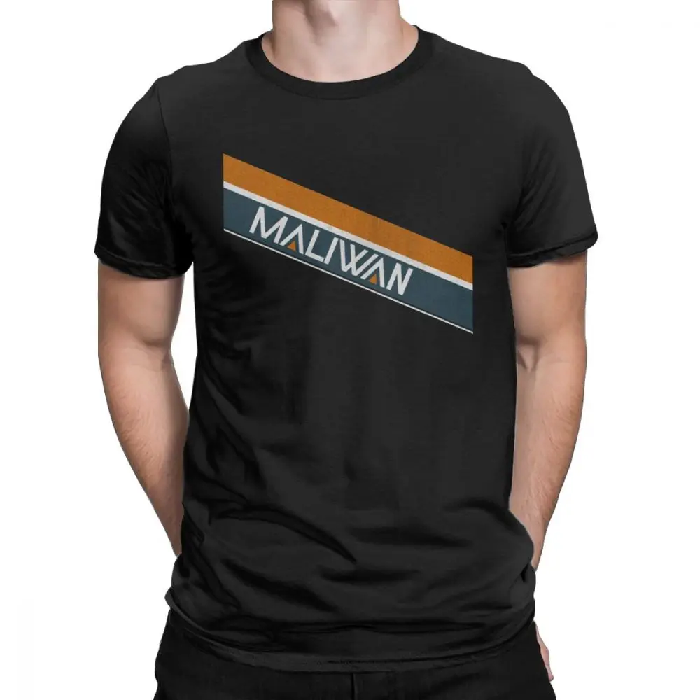 Borderlands Maliwan Logo Men's T Shirt Leisure Tee Short Sleeve Crew Neck T-Shirt Pure Cotton Plus Size Clothing |