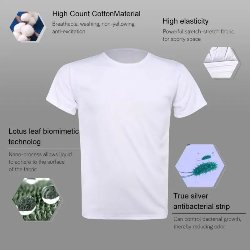 Quick Dry T-shirt Men Breathable Hydrophobic Tshirt Creative Waterproof  Anti-Dirty Tee Shirts Hiking Hunting Fishing camisetas - AliExpress