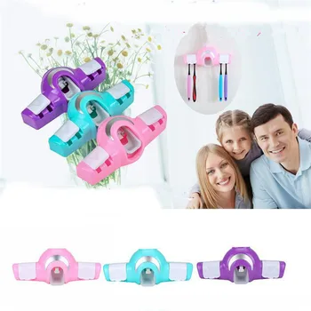 

New Hot Sell Creative Automatic Toothpaste Holder Colorful Candy Color Lazy Toothbrush Holder Toothpaste Holder