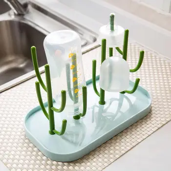 

1PC Tree Shape Plastic Feeding Bottle Cup Storage Draining Rack Kitchen Sink Organizer