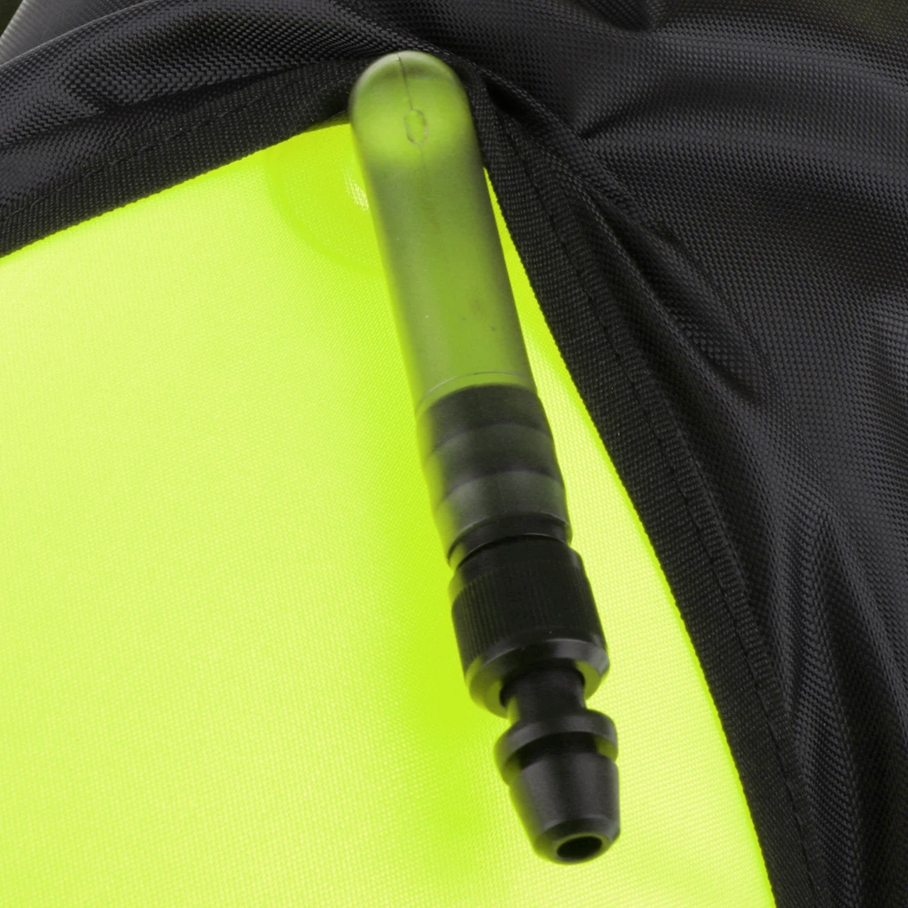 Pro Scuba Diving Inflatable Surface Marker Buoy Float with Dive Flag Snorkeling Freediving Safety Equipment