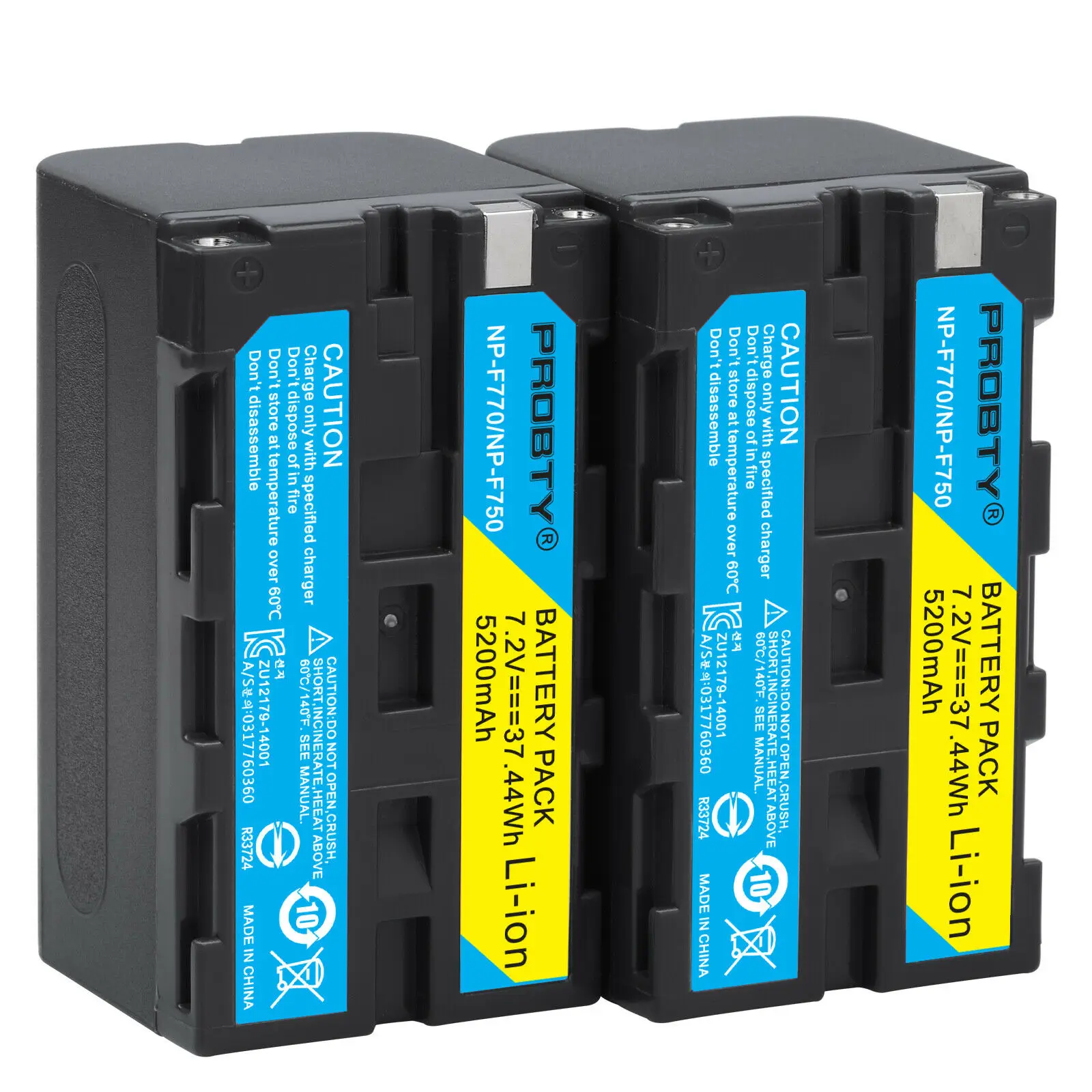 Batmax Lot de 2 chargeurs de batterie NP-F550 compatibles avec Sony NP-F970 NP-F750 NP-F770 NP-F960 NP-F550 NP-F530 NP-F570 CCD-SC55 TR516 TR716 TR818 TR910 TR917 Handycam LED Lumière
