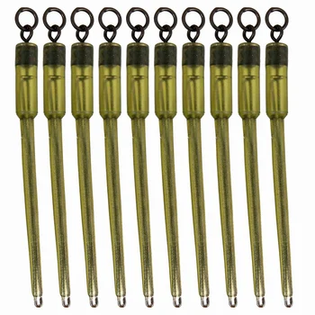 

10Pcs Carp Fishing Connector Swivels PVA Tube Bags Stems Solid Bag Stems Lead Insert End Terminal Tackle Mash