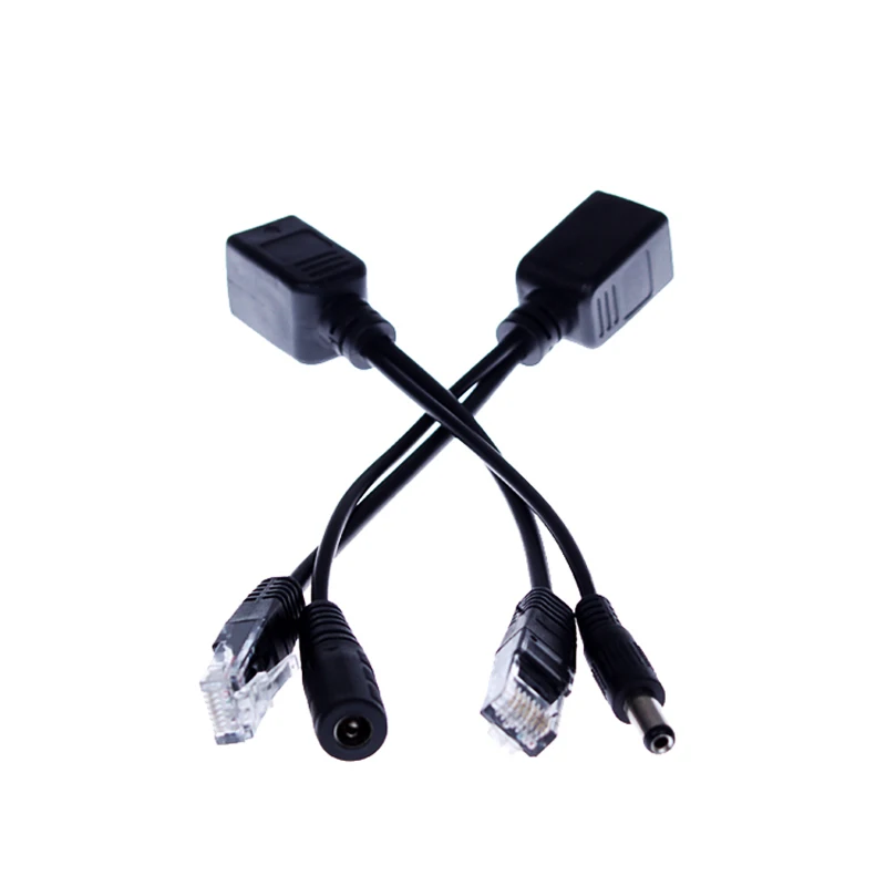 2 пары/Лот PoE Пассивный кабель разветвитель Power Over Ethernet для IP камеры и инжекторный