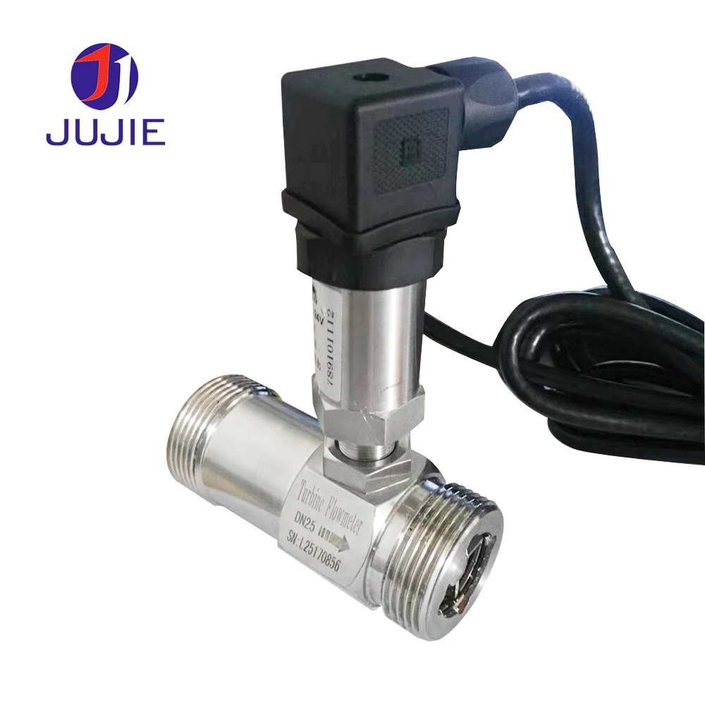 High precision Stainless steel turbine flow meter 4 20mA signal output
