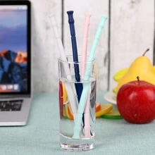 Силиконовая складная соломенная чашка для кофе, складная многоразовая соломенная уличная Бытовая соломинка для напитков, пищевая соломинка