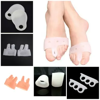 

1Pair Toe Separators Spacer Straightener Thumb Finger Device Pad Toe Pad Thumb Valgus Corrector Protector Relief Foot Bunion