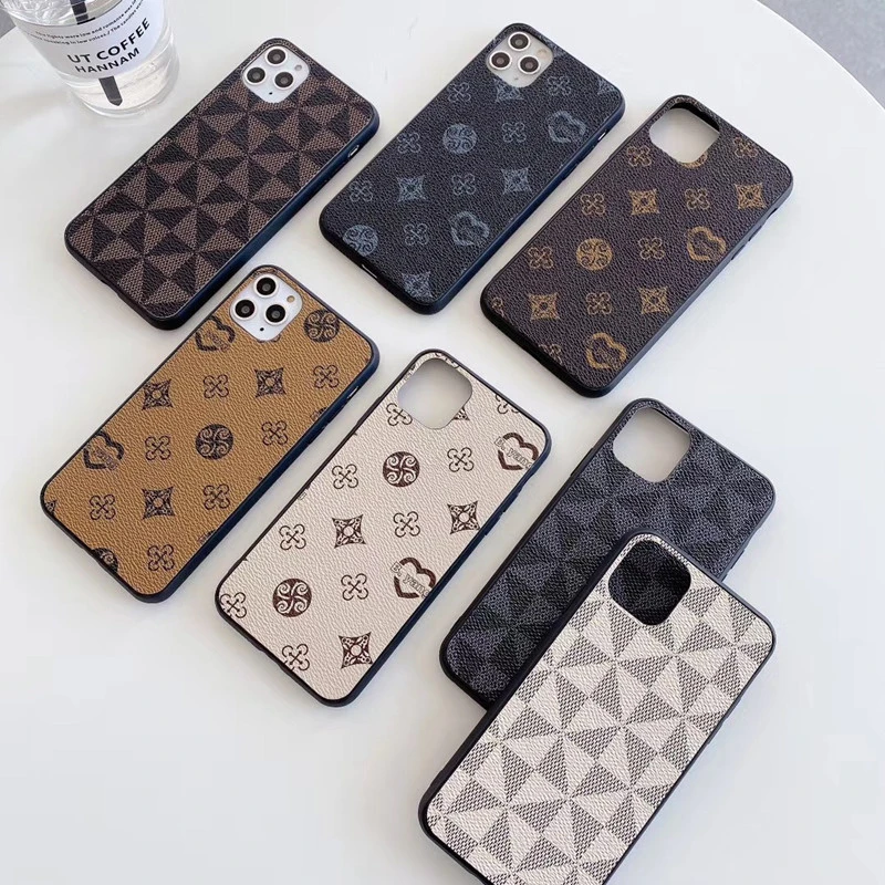 Fashion Luxury Brand Designer pattern phone case For iPhone 11 Pro Max XR X leather back cover For iPhone 7 8 6 Plus cases coque