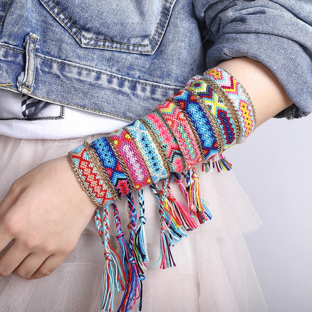 

Boho Bracelet for Women Ethnic Stainless Steel Charm Bracelet Brief Fashion Bracelet Bangles Jewelry Travel Party Gift New Hot
