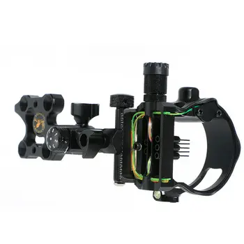 

Assembly Bow Sight DB9150 Parts Archery 5 Fiber Pin Adjustable With Light