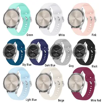 

Water Washable Silicone Bands For Garmin move HR 20mm Smart Watch 2019 Lightweight Sports Men Women Breathable Durable Strap