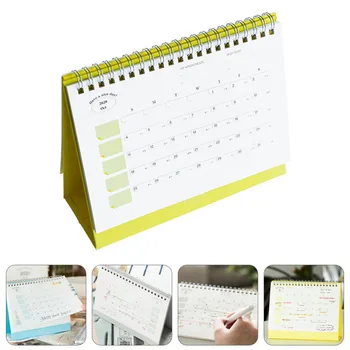 

1pc Portable Compact Coil Spiral Planner Calendar 2021 for Office Home