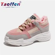 Taoffen/женская спортивная обувь; модная разноцветная обувь на платформе для любителей ходьбы; женские кроссовки в стиле пэчворк; Размеры 35-40