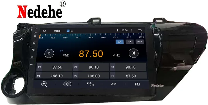 8 ядер 4G ОЗУ 2.5D IPS экран Android 1 автомобильный DVD мультимедийный плеер GPS для Toyota Hilux