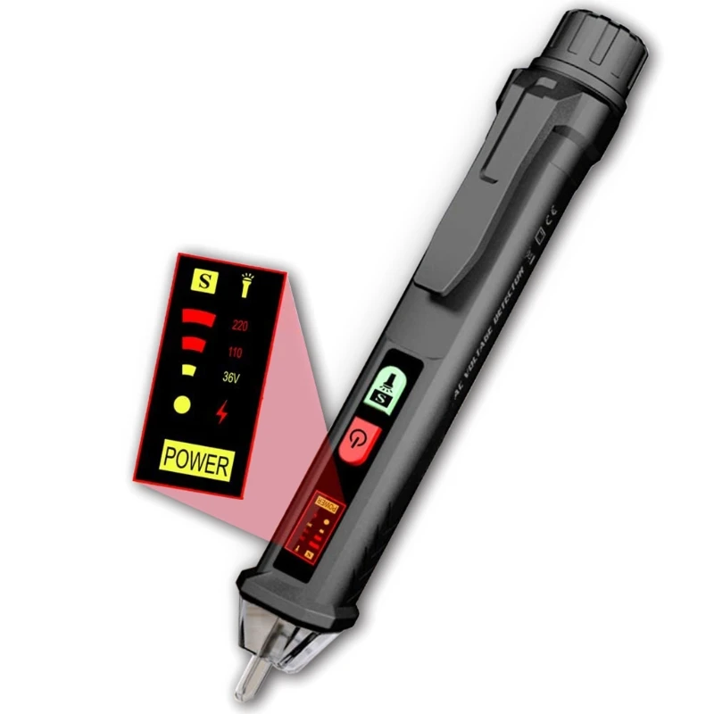 

Digital AC Voltage Detectors Smart Non-Contact Tester Pen Meter 12-1000V Current Electric Sensor Test Pen