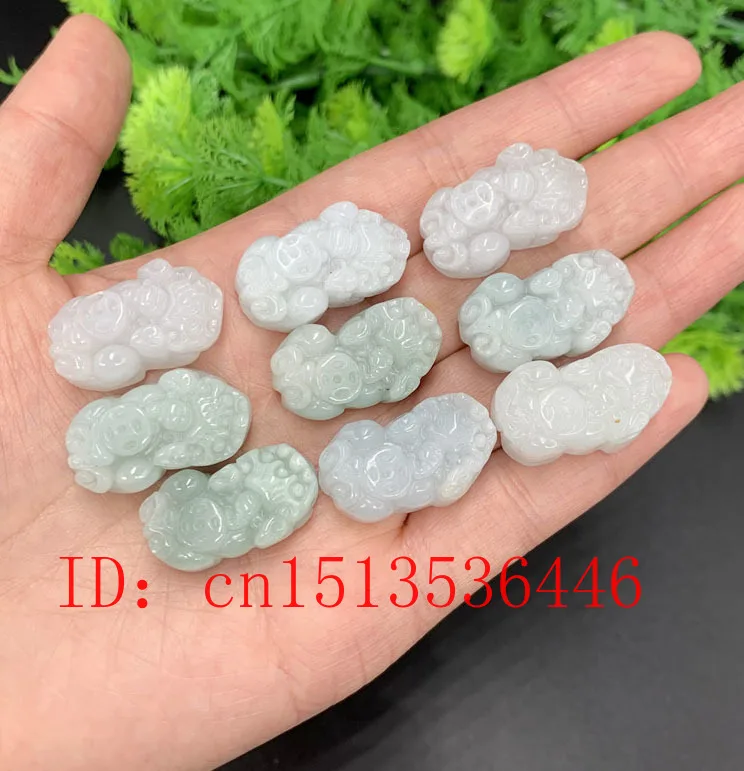 3 шт. DIY натуральный изумруд Китайский резной кулон Pixiu ожерелье ювелирные изделия