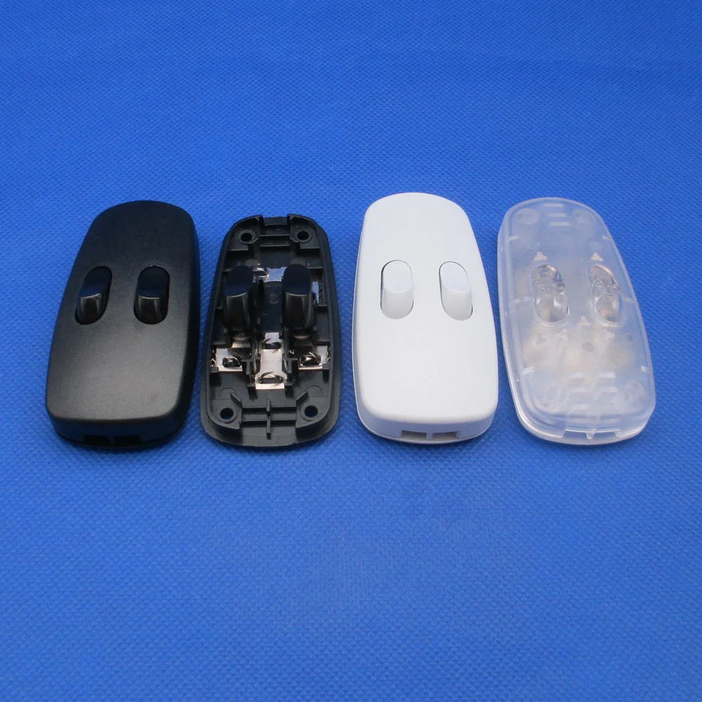 Color : Negro Accesorios de iluminaci/ón 3A pedal del pie de AC 110-220V Empuje Inline on-off bot/ón de control de interruptor de luz for la l/ámpara de LED switch inteligente