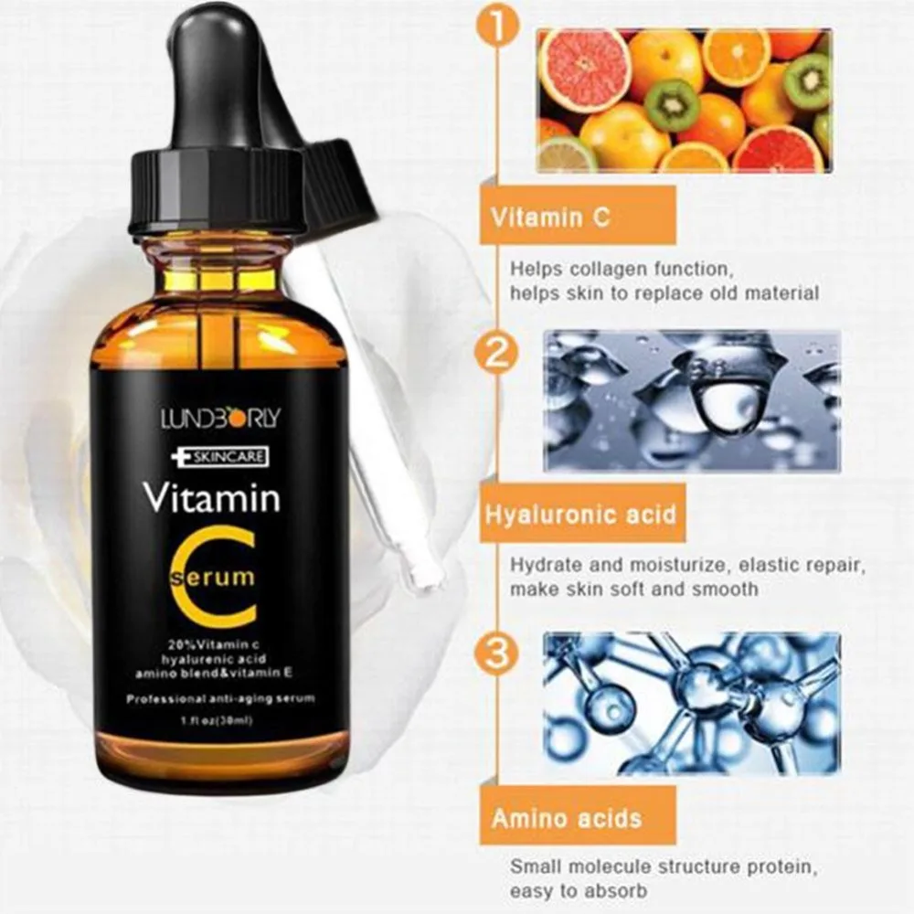 Face Serum Vitamin C vitamin E Vitamin C Moisturizing Skin Skin Lifting Care Whitening Tight anti-Wrinkle O3J3 Face Serum Vitamin C vitamin E Vitamin C Moisturizing Skin Skin Lifting Care Whitening Tight anti-Wrinkle O3J3